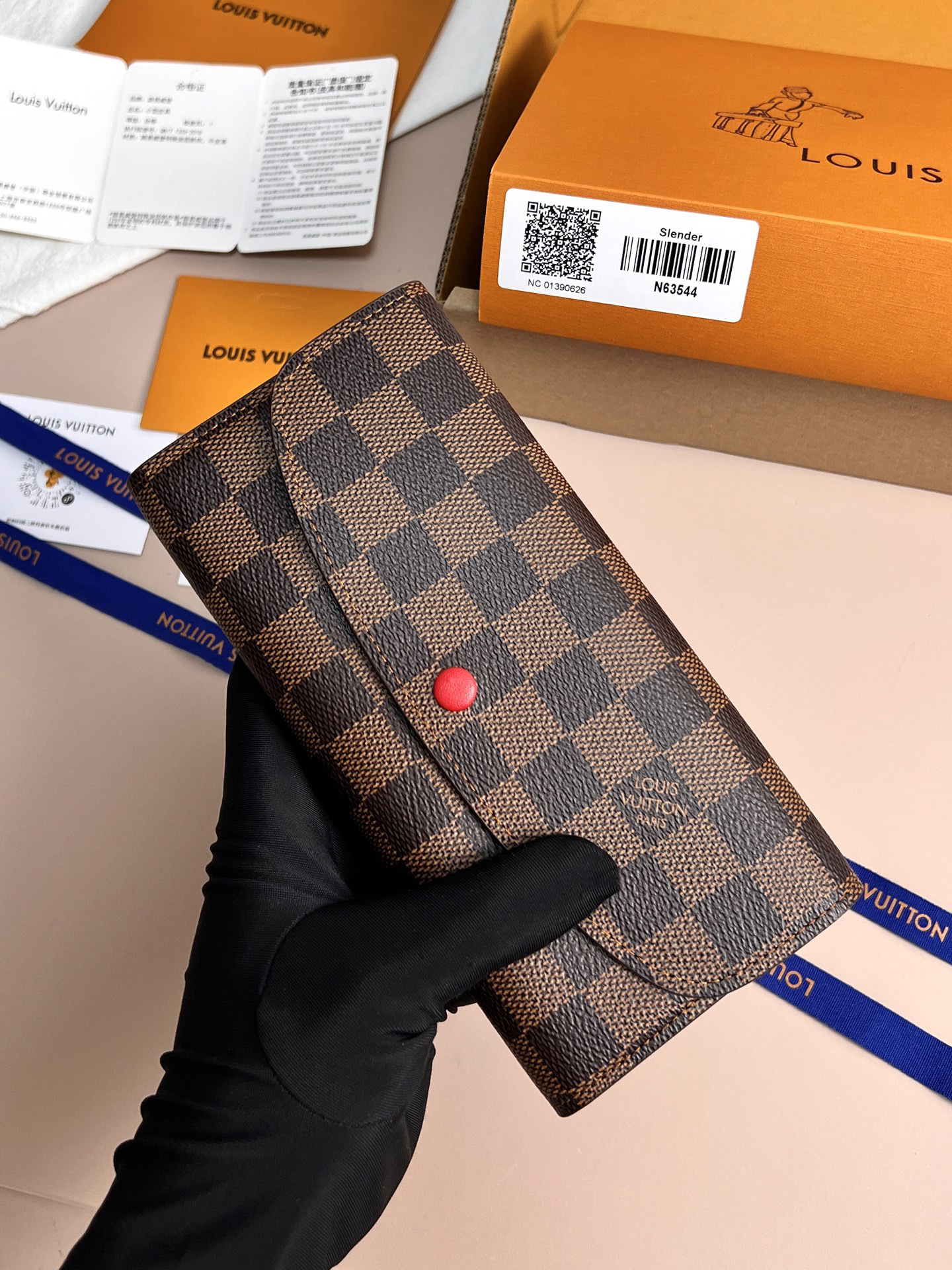 ルイ・ヴィトン「Louis Vuitton」レザーポケットウォレット