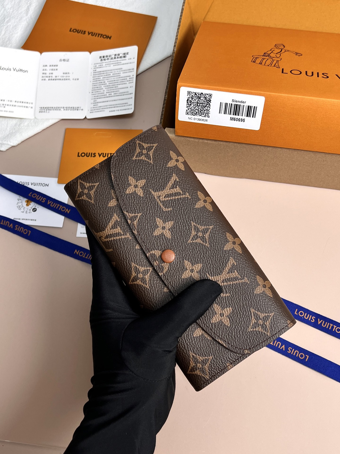 ルイ・ヴィトン「Louis Vuitton」レザーポケットウォレット