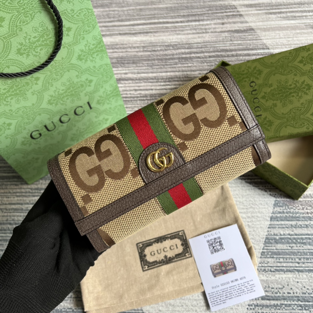GUCCI グッチ オフィディア コレクション 523153 クラシックキャンバス レディース長財布