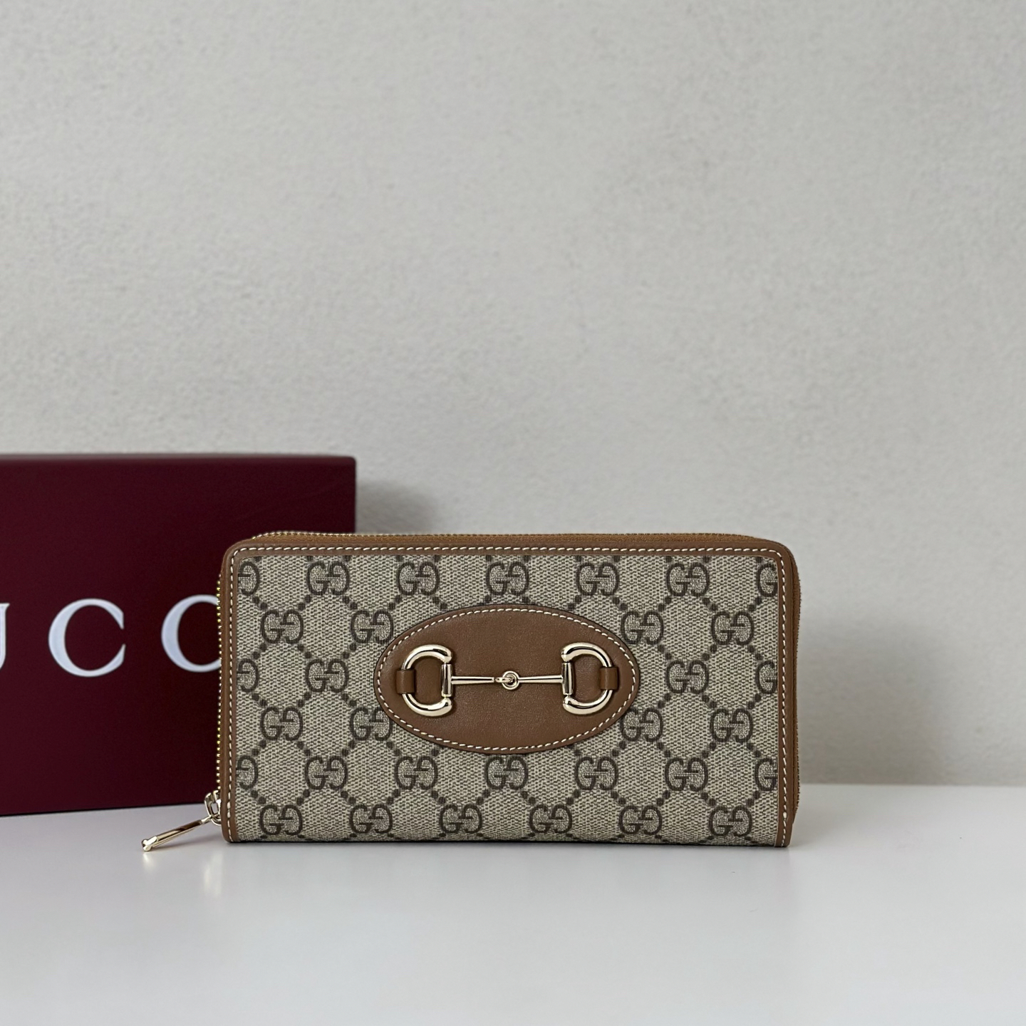 GUCCI グッチ 621889 クラシックブラウン レディース長財布