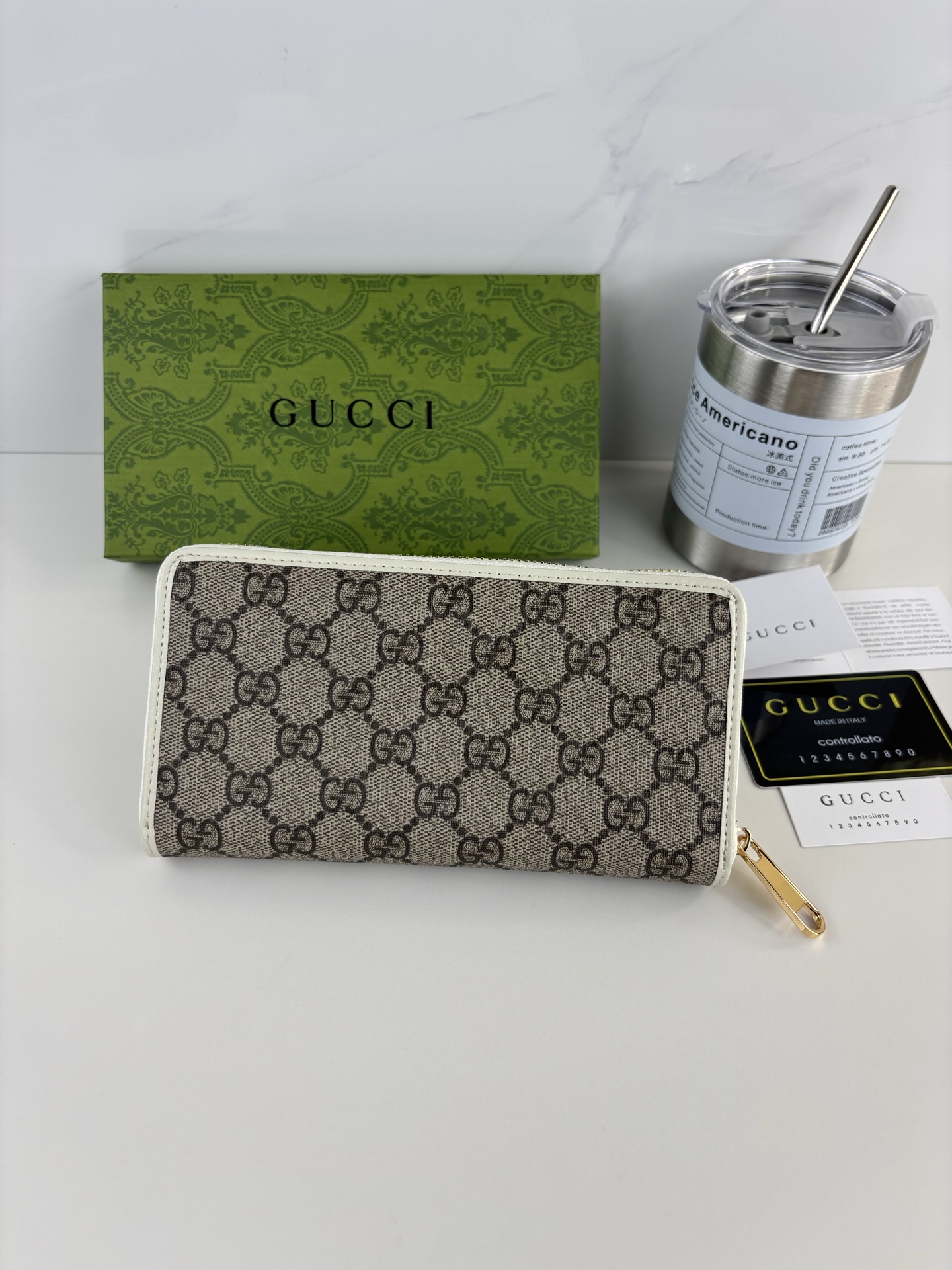 グッチ「Gucci」レディース ラウンドファスナー長財布