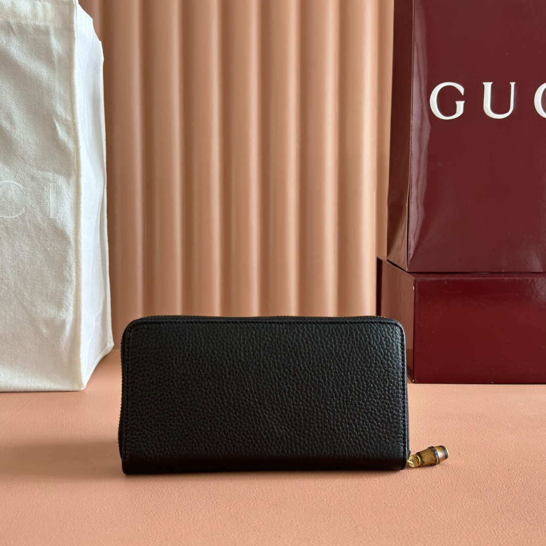 GUCCI マーモント 739499 クラシック ロングウォレット ブラック