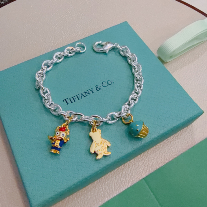 ティファニー TIFFANY & Co. シルバー スター同着 カップル ブレスレット 代金引換可