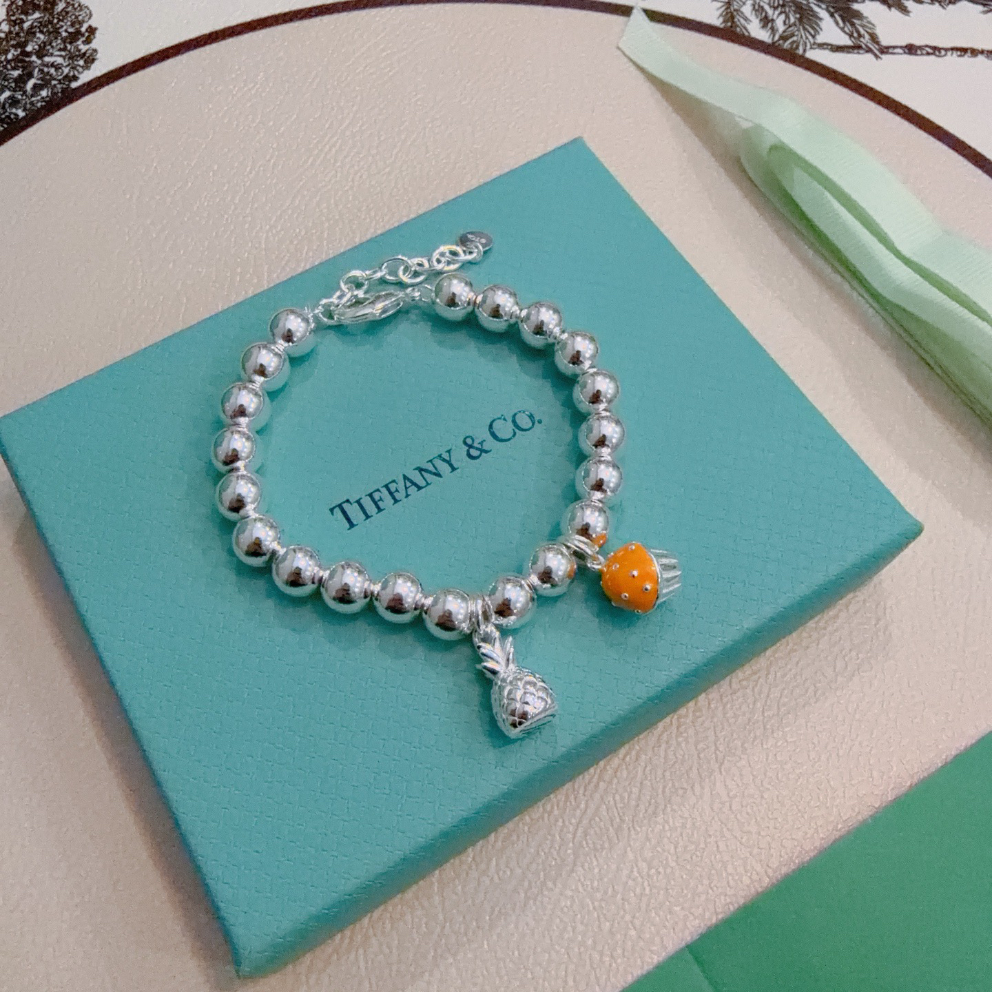 ティファニー TIFFANY & Co. シルバー スター同着 カップル ブレスレット 代金引換可