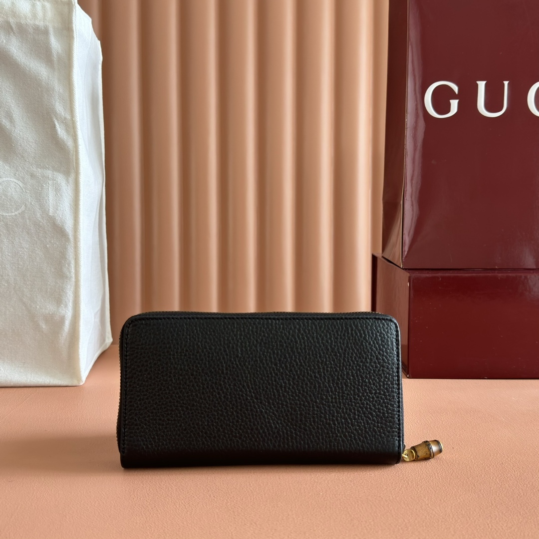GUCCI マーモント 739499 クラシック ロングウォレット ブラック