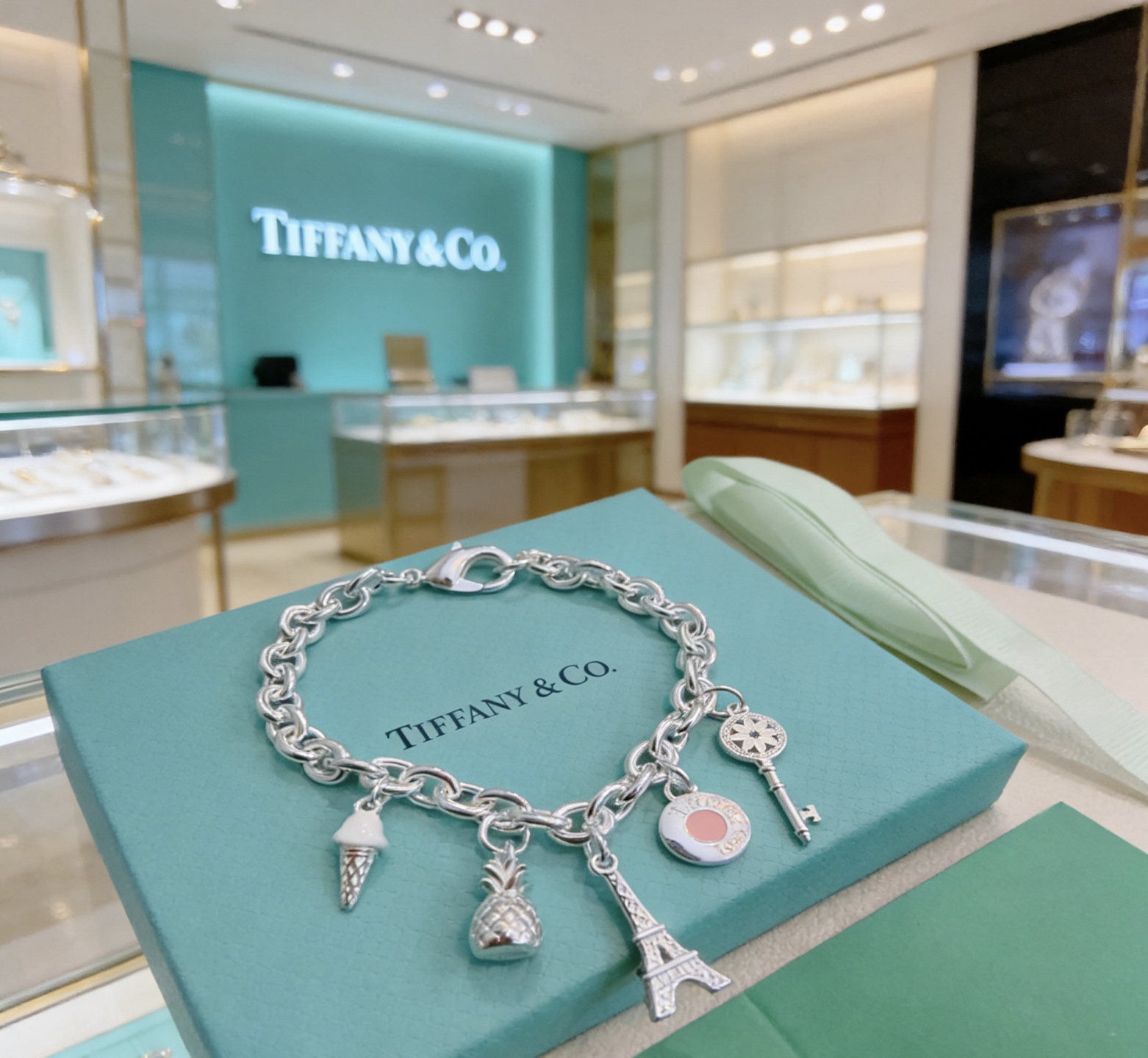 ティファニー TIFFANY & Co. シルバー スター同着 カップル ブレスレット 代金引換可