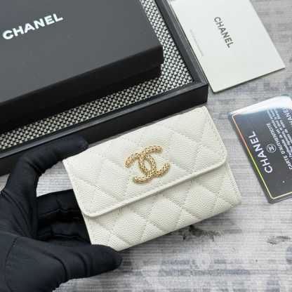 シャネル「Chanel」レザーポケットウォレット