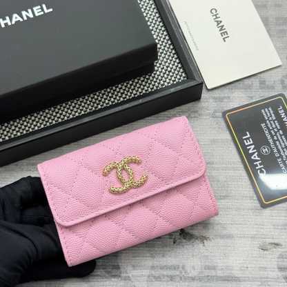 シャネル「Chanel」レザーポケットウォレット