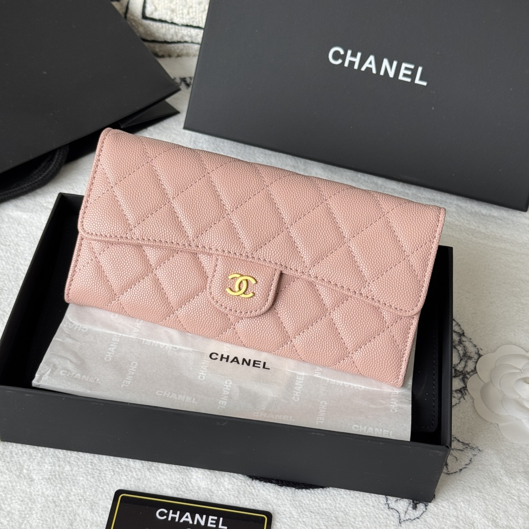 シャネル「Chanel」レザーポケットウォレット