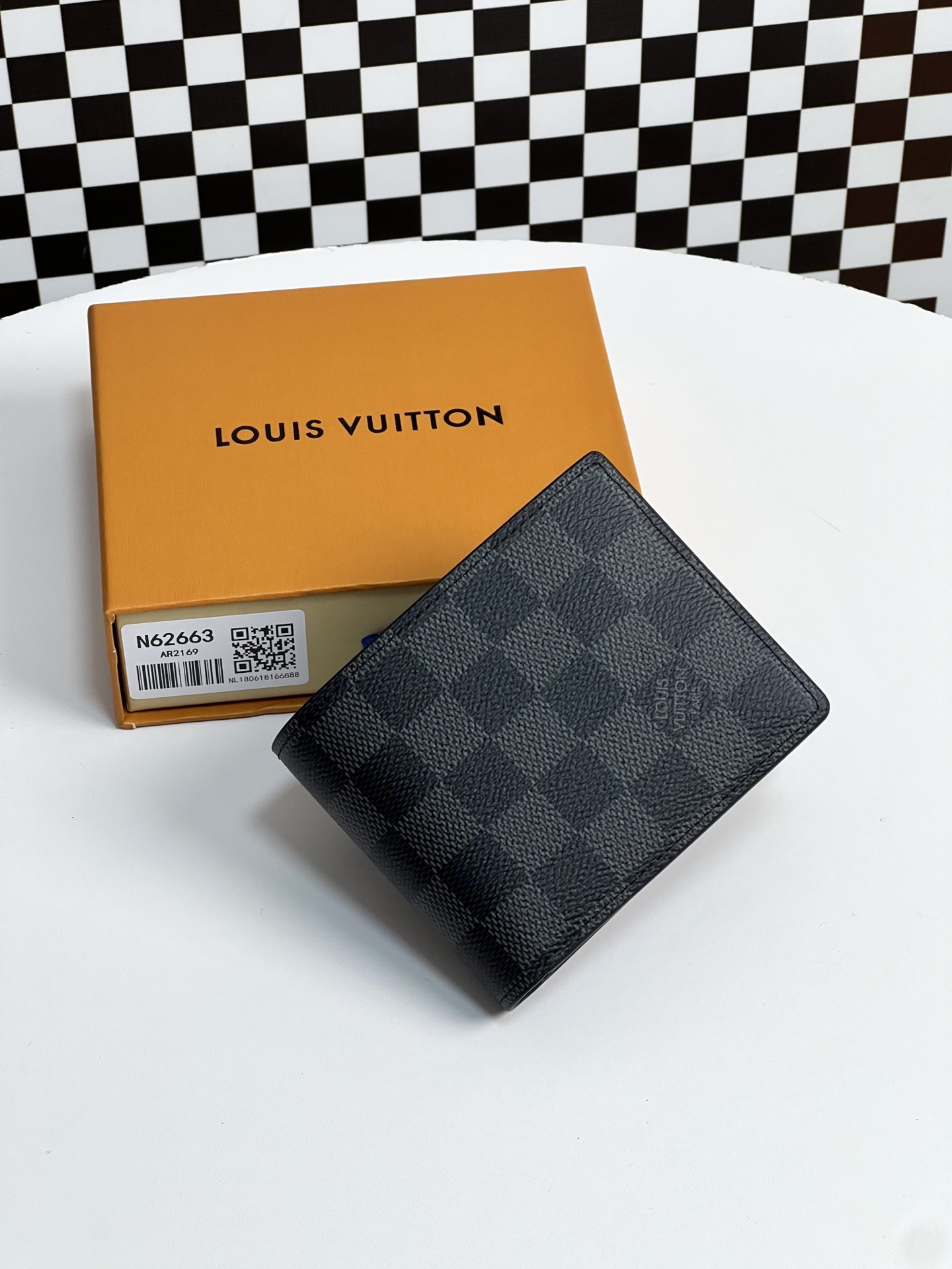 ルイ・ヴィトン「Louis Vuitton」レザーポケットウォレット
