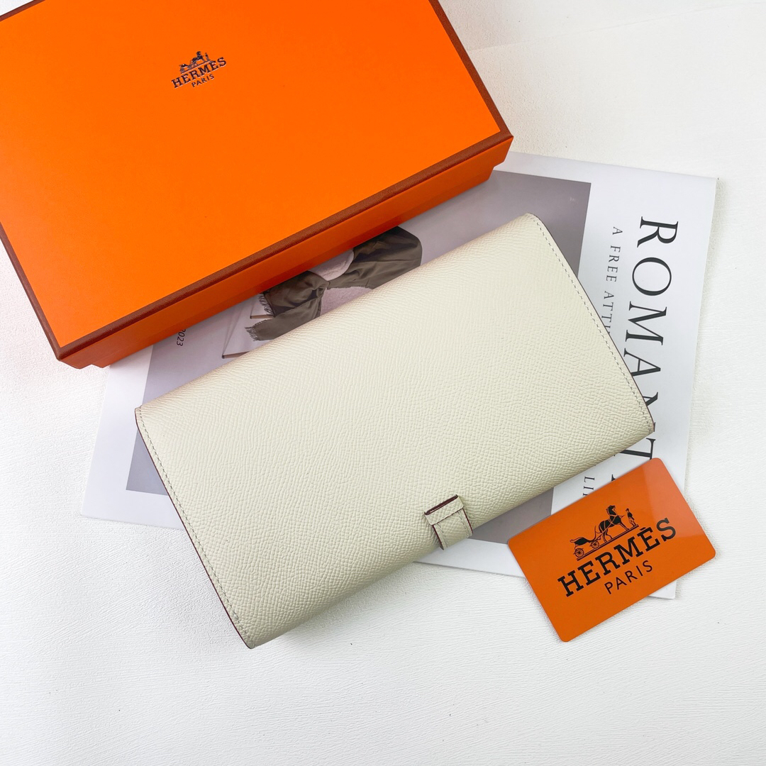 エルメス「Hermès」レザーポケットウォレット