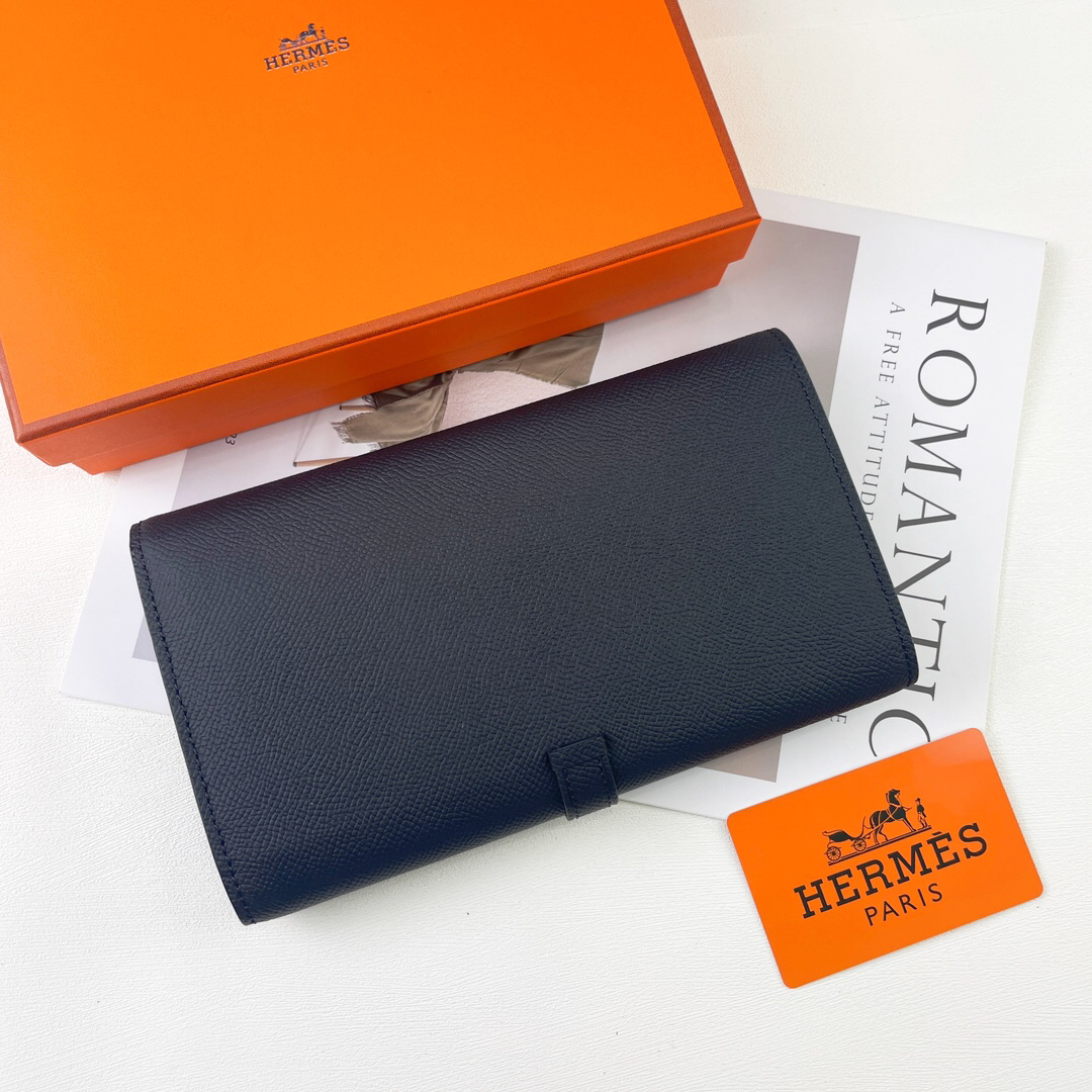 エルメス「Hermès」レザーポケットウォレット