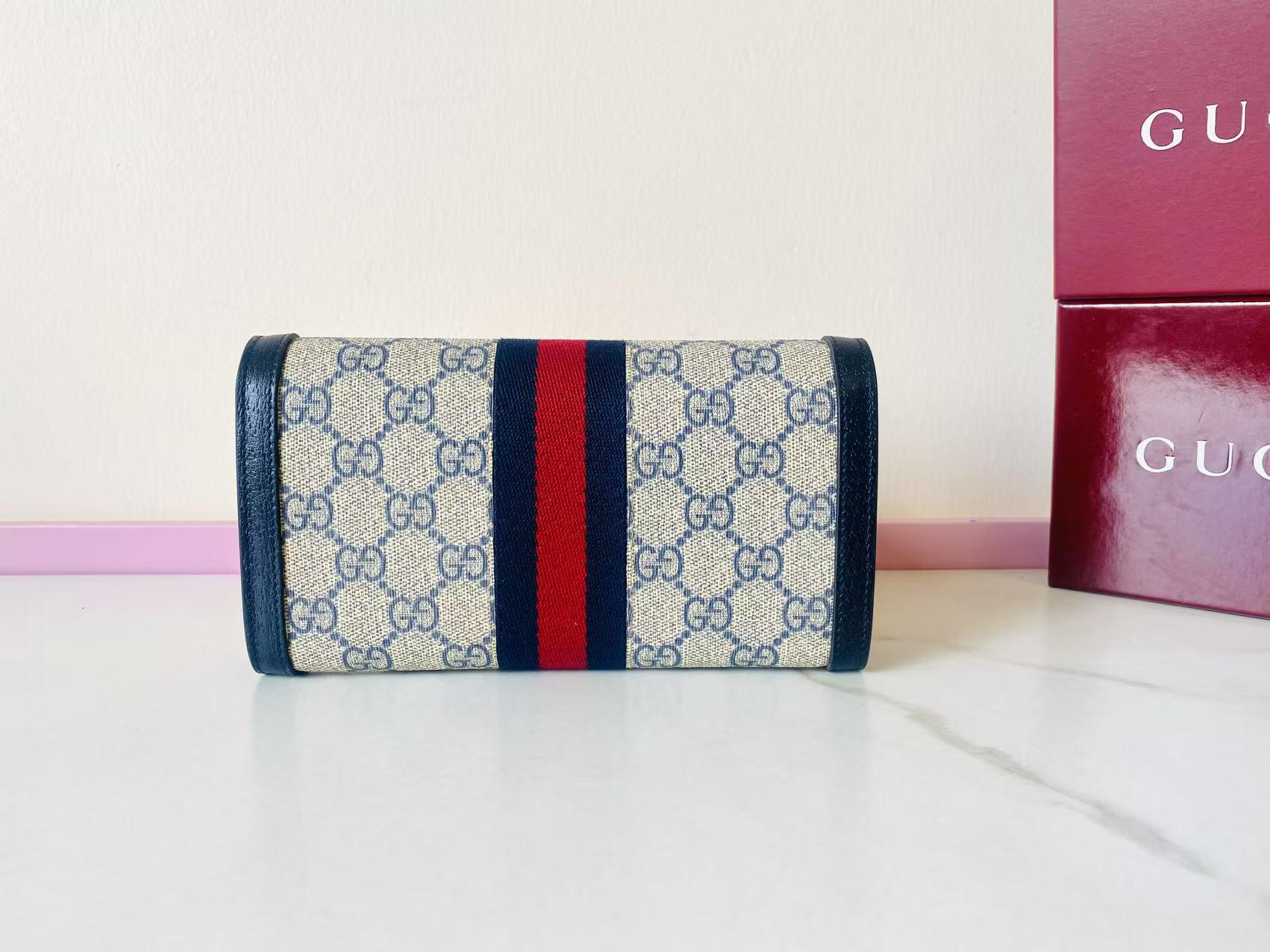 GUCCI グッチ オフィディア コレクション 523153 クラシックキャンバス レディース長財布