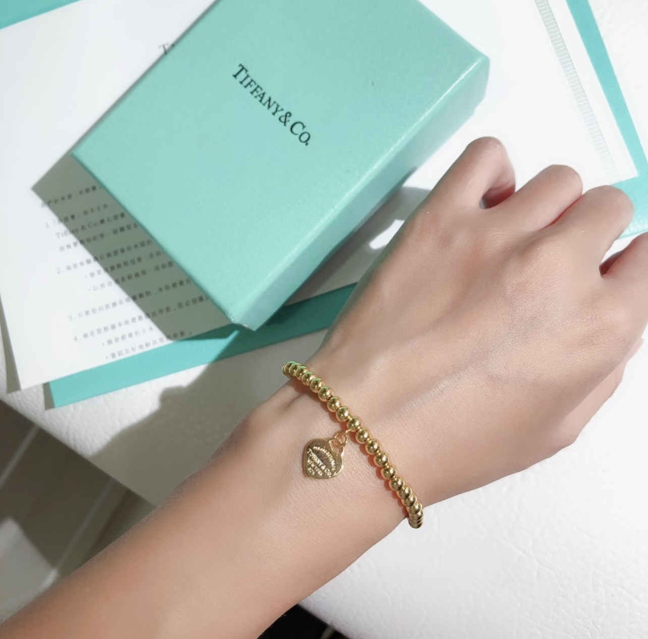 ティファニー TIFFANY & Co. シルバー スター同着 カップル ブレスレット 代金引換可