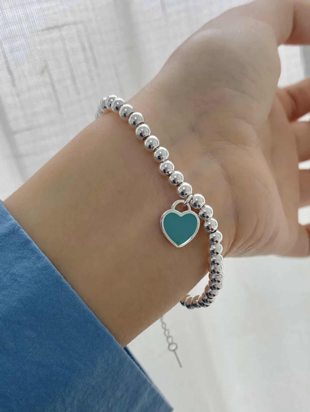 ティファニー TIFFANY & Co. シルバー スター同着 カップル ブレスレット 代金引換可