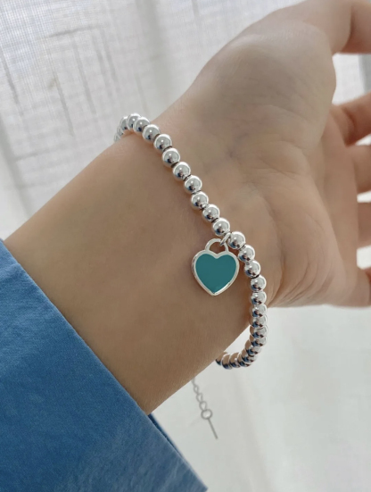 ティファニー TIFFANY & Co. シルバー スター同着 カップル ブレスレット 代金引換可