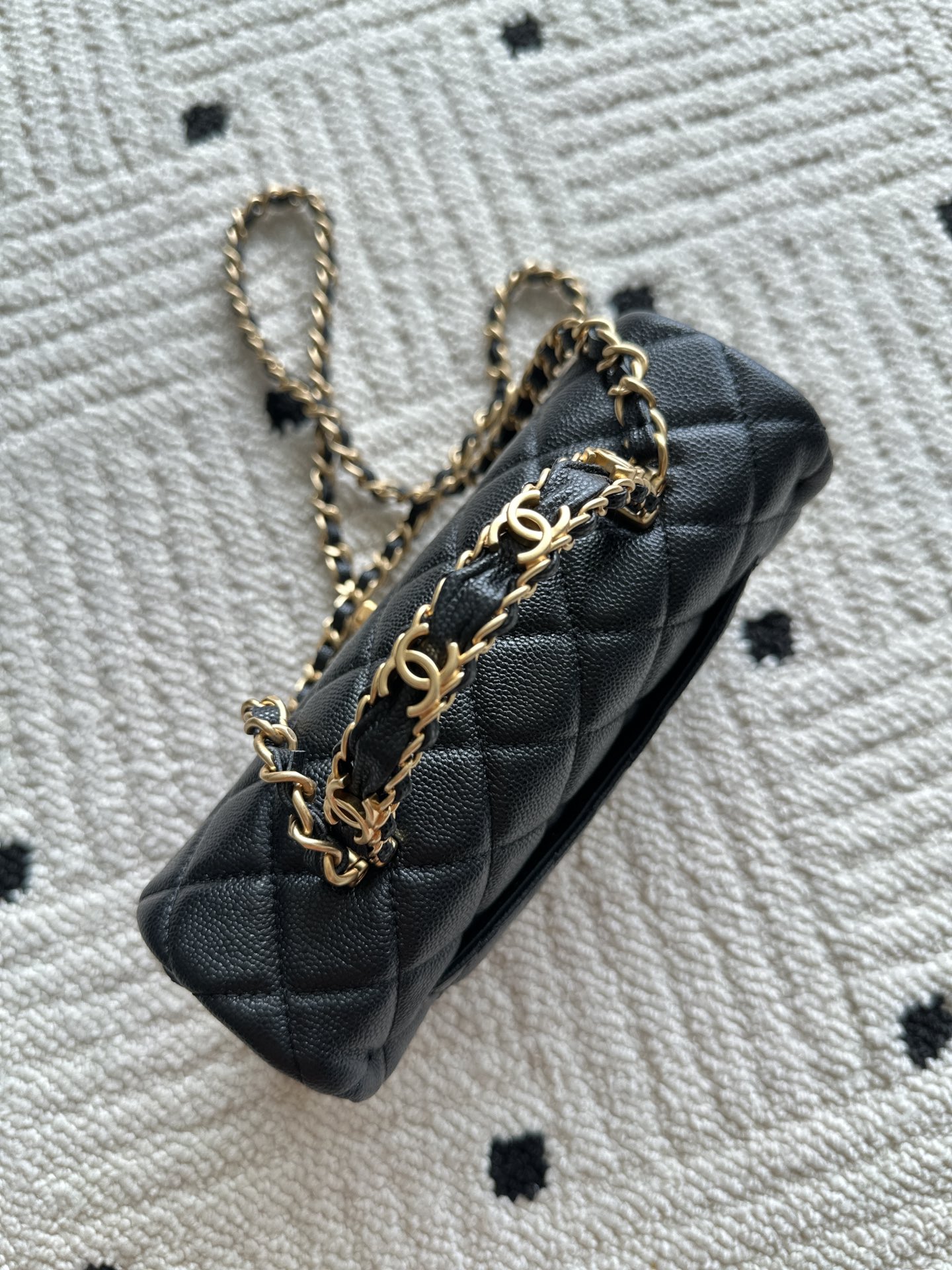 chanel シャネル AS5701 ラムスキン クラシックブラック レディース ショルダーバッグ