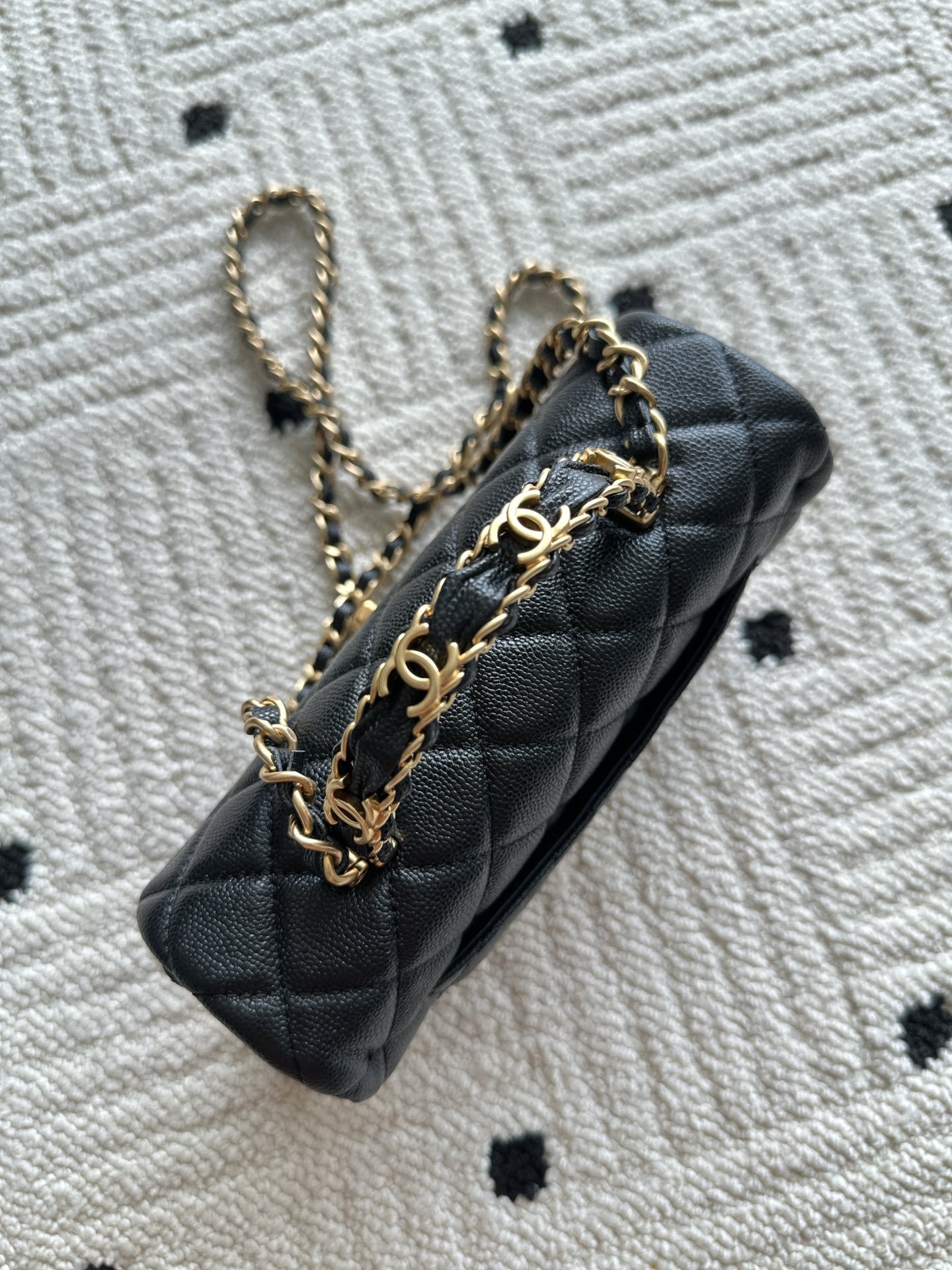 chanel シャネル AS5701 ラムスキン クラシックブラック レディース ショルダーバッグ