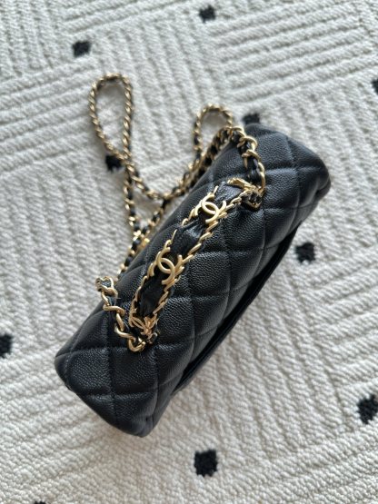 chanel シャネル AS5701 ラムスキン クラシックブラック レディース ショルダーバッグ