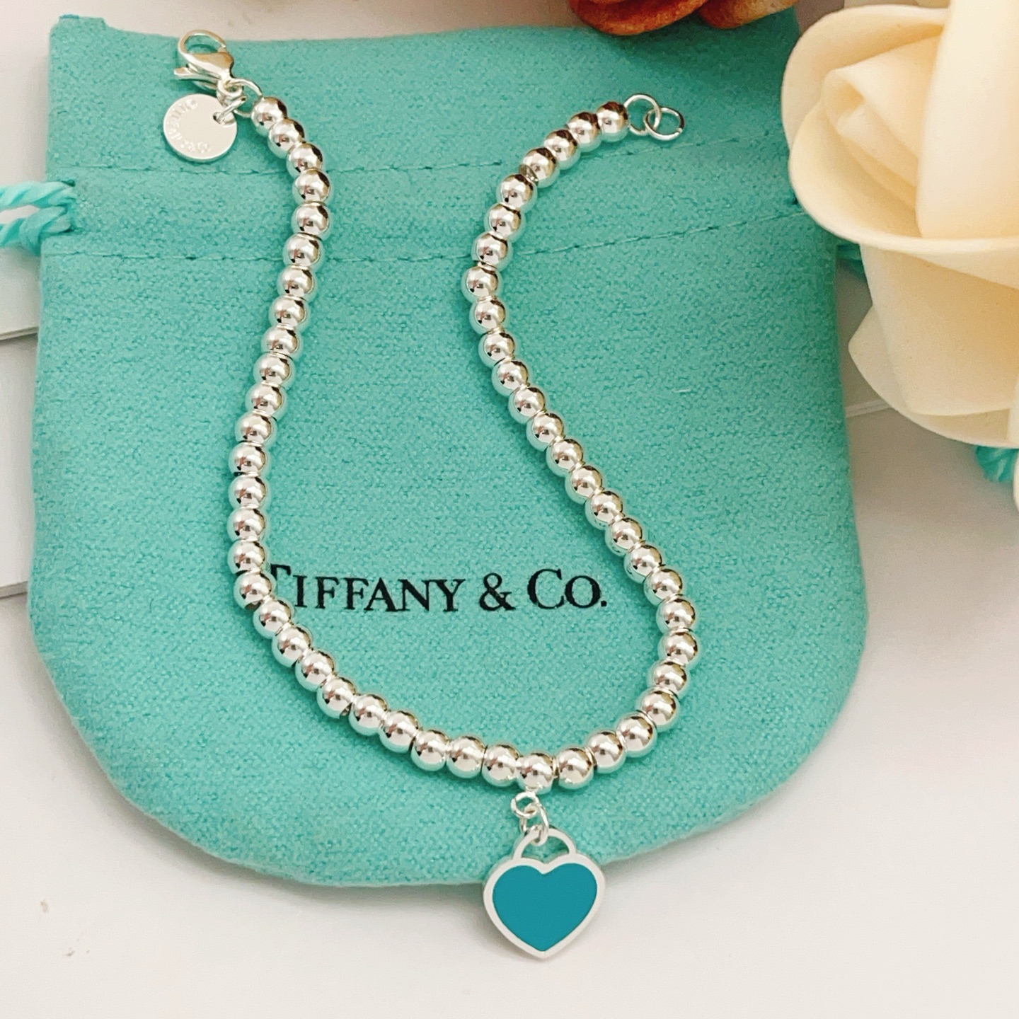 ティファニー TIFFANY & Co. シルバー スター同着 カップル ブレスレット 代金引換可