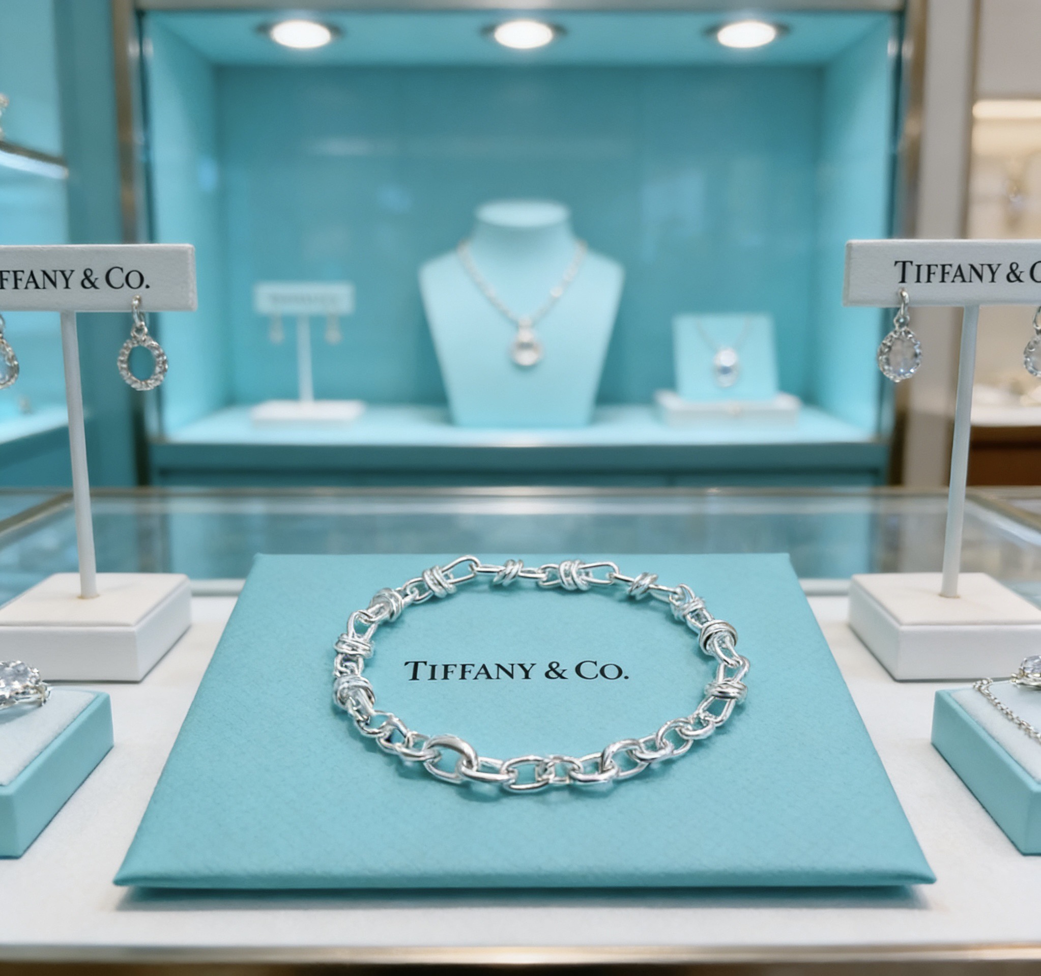 ティファニー TIFFANY & Co. シルバー スター同着 カップル ブレスレット 代金引換可