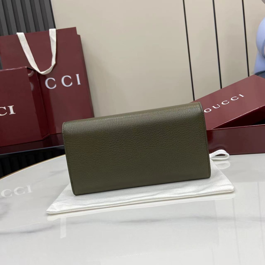 GUCCI グッチ ソフトビット コレクション 828147 ホワイト カーフスキン レディース長財布