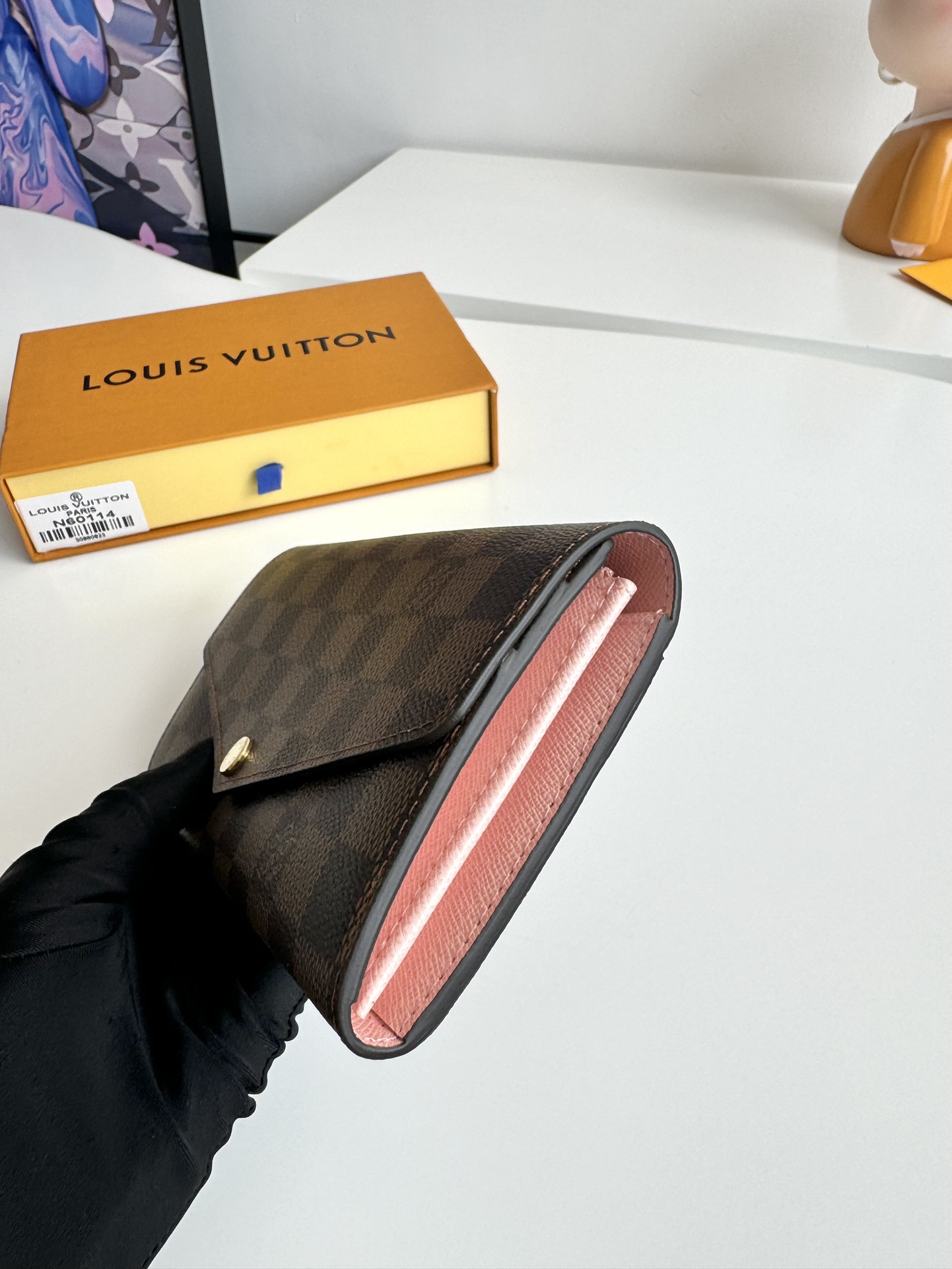 ルイ・ヴィトン「Louis Vuitton」レザーポケットウォレット