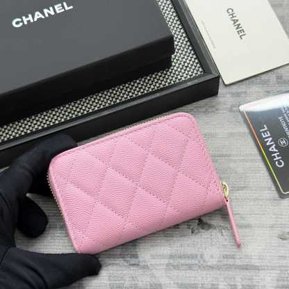 シャネル「Chanel」レザーポケットウォレット