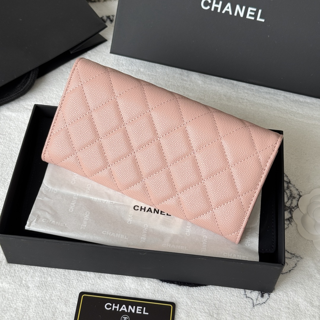 シャネル「Chanel」レザーポケットウォレット