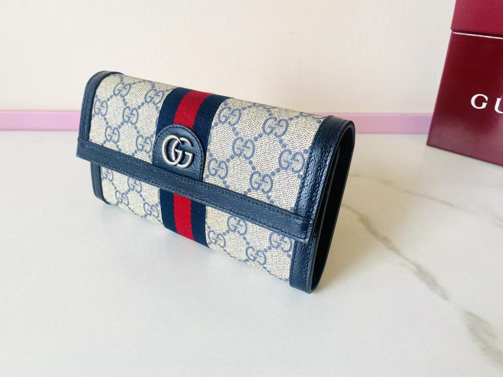GUCCI グッチ オフィディア コレクション 523153 クラシックキャンバス レディース長財布