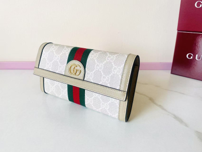 GUCCI グッチ オフィディア コレクション 523153 クラシックキャンバス レディース長財布