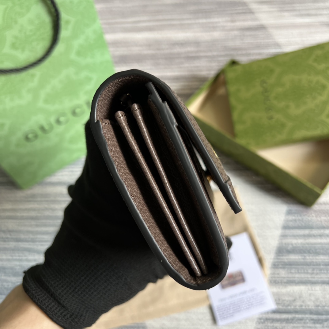 GUCCI グッチ オフィディア コレクション 523153 クラシックキャンバス レディース長財布
