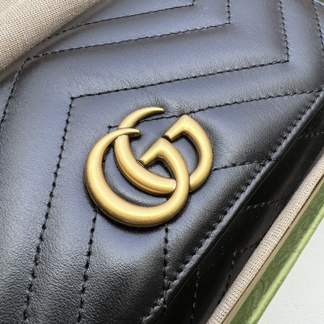 GUCCI グッチ 443436 クラシックブラック レディース長財布