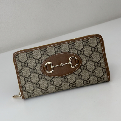GUCCI グッチ 621889 クラシックブラウン レディース長財布