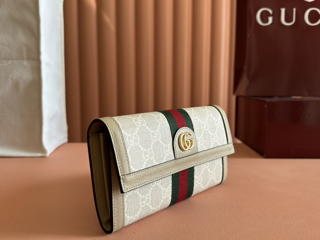 GUCCI グッチ オフィディア コレクション 523153 クラシックキャンバス レディース長財布