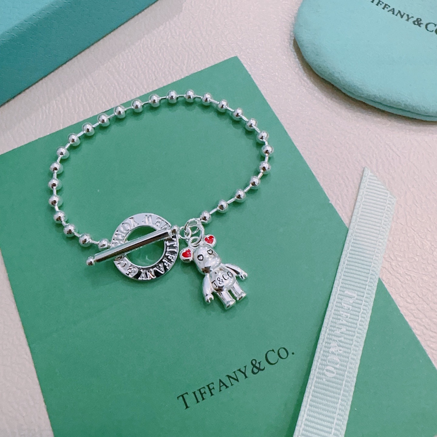 ティファニー TIFFANY & Co. シルバー スター同着 カップル ブレスレット 代金引換可