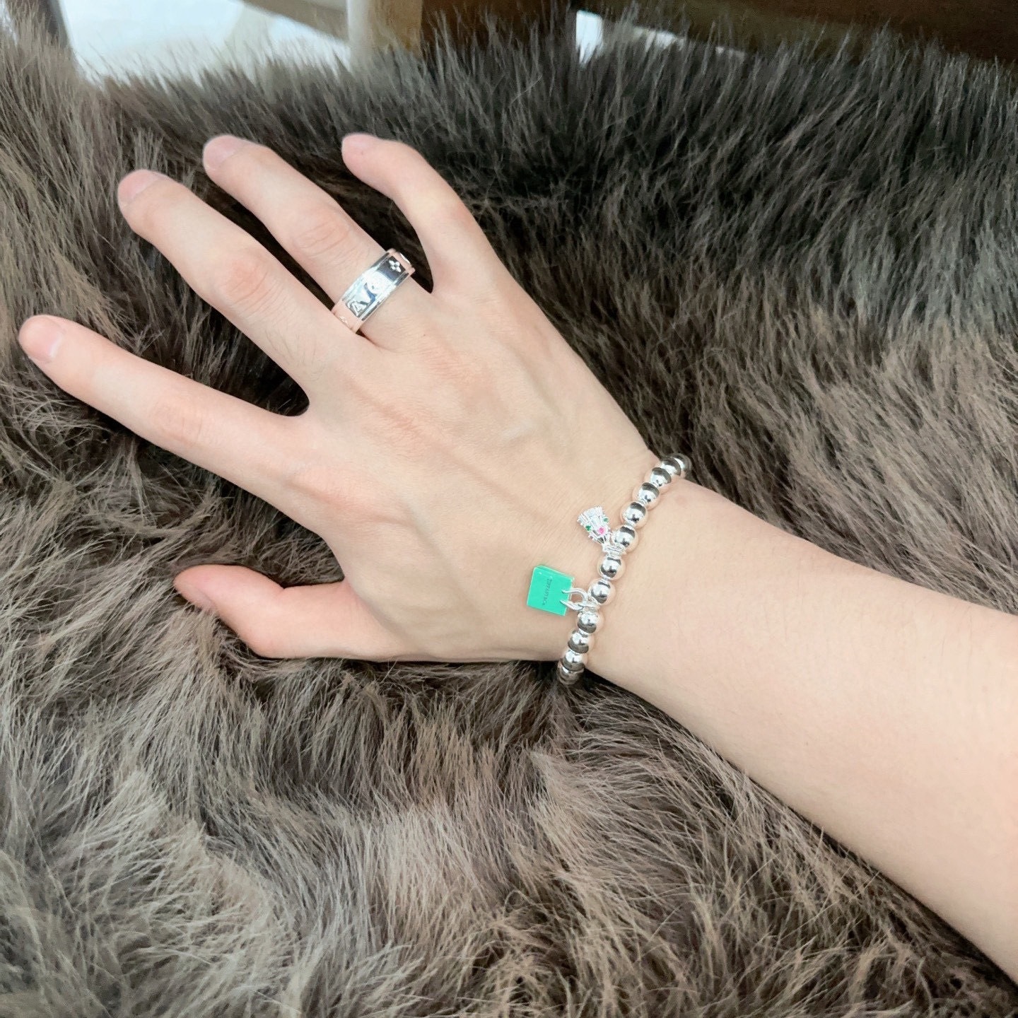ティファニー TIFFANY & Co. シルバー スター同着 カップル ブレスレット 代金引換可