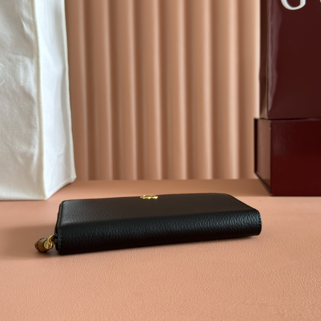 GUCCI マーモント 739499 クラシック ロングウォレット ブラック