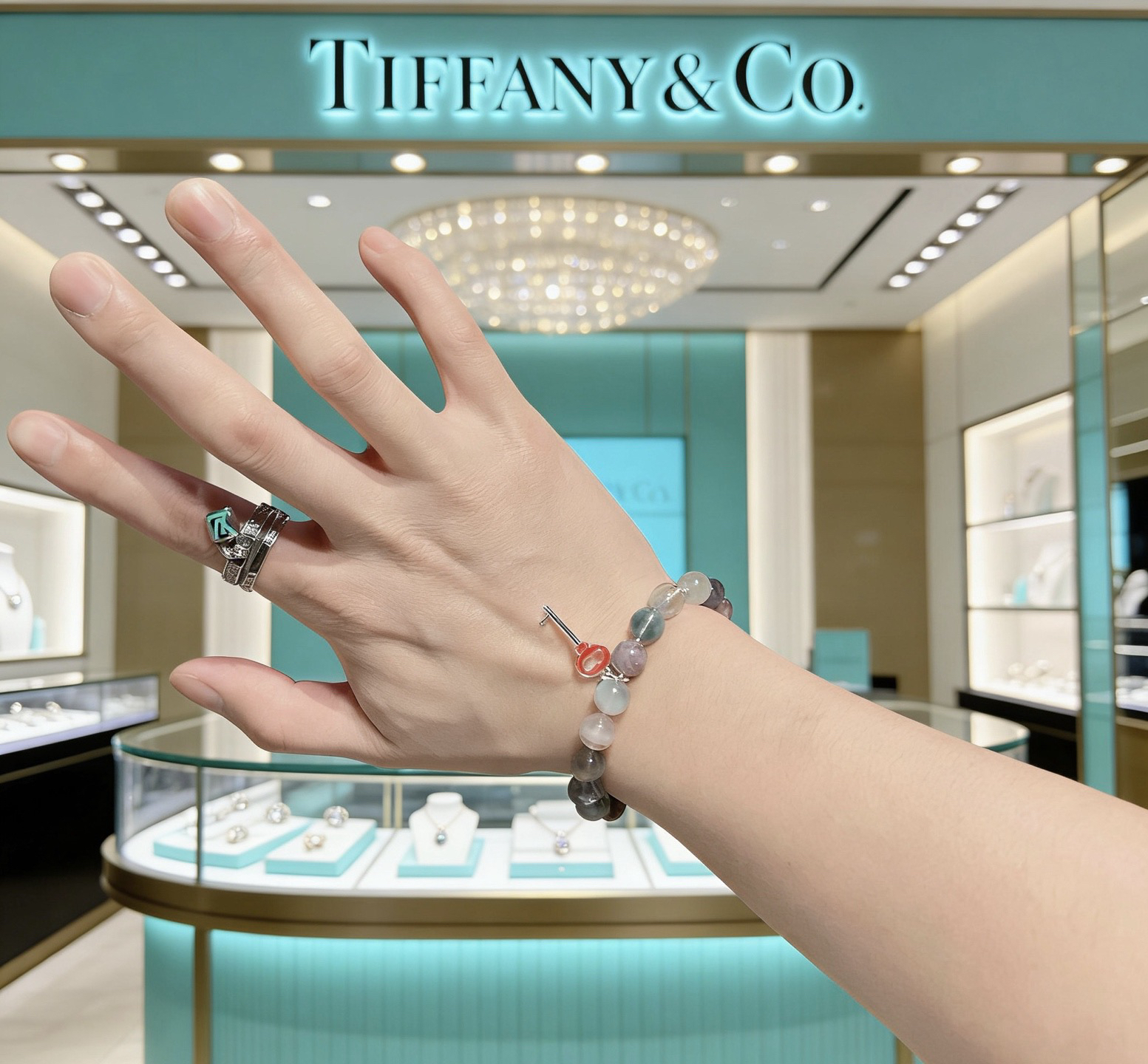 ティファニー TIFFANY & Co. シルバー 有名人同着 カップル キーモチーフ ブレスレット 代金引換可