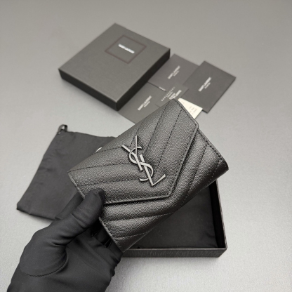 サンローラン「Saint Laurent」レザーポケットウォレット