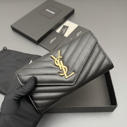 サンローラン「Saint Laurent」レザーポケットウォレット
