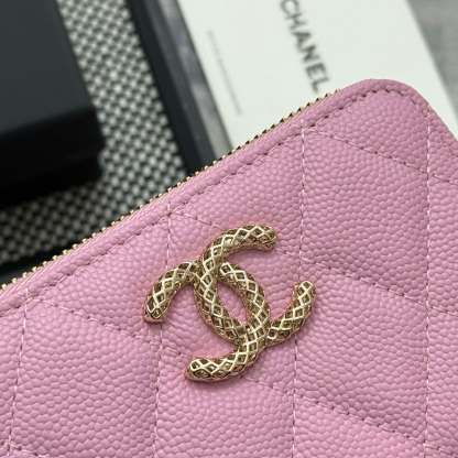 シャネル「Chanel」レザーポケットウォレット