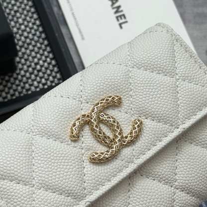 シャネル「Chanel」レザーポケットウォレット