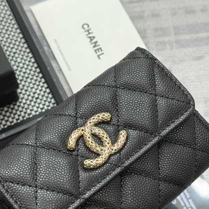 シャネル「Chanel」レザーポケットウォレット