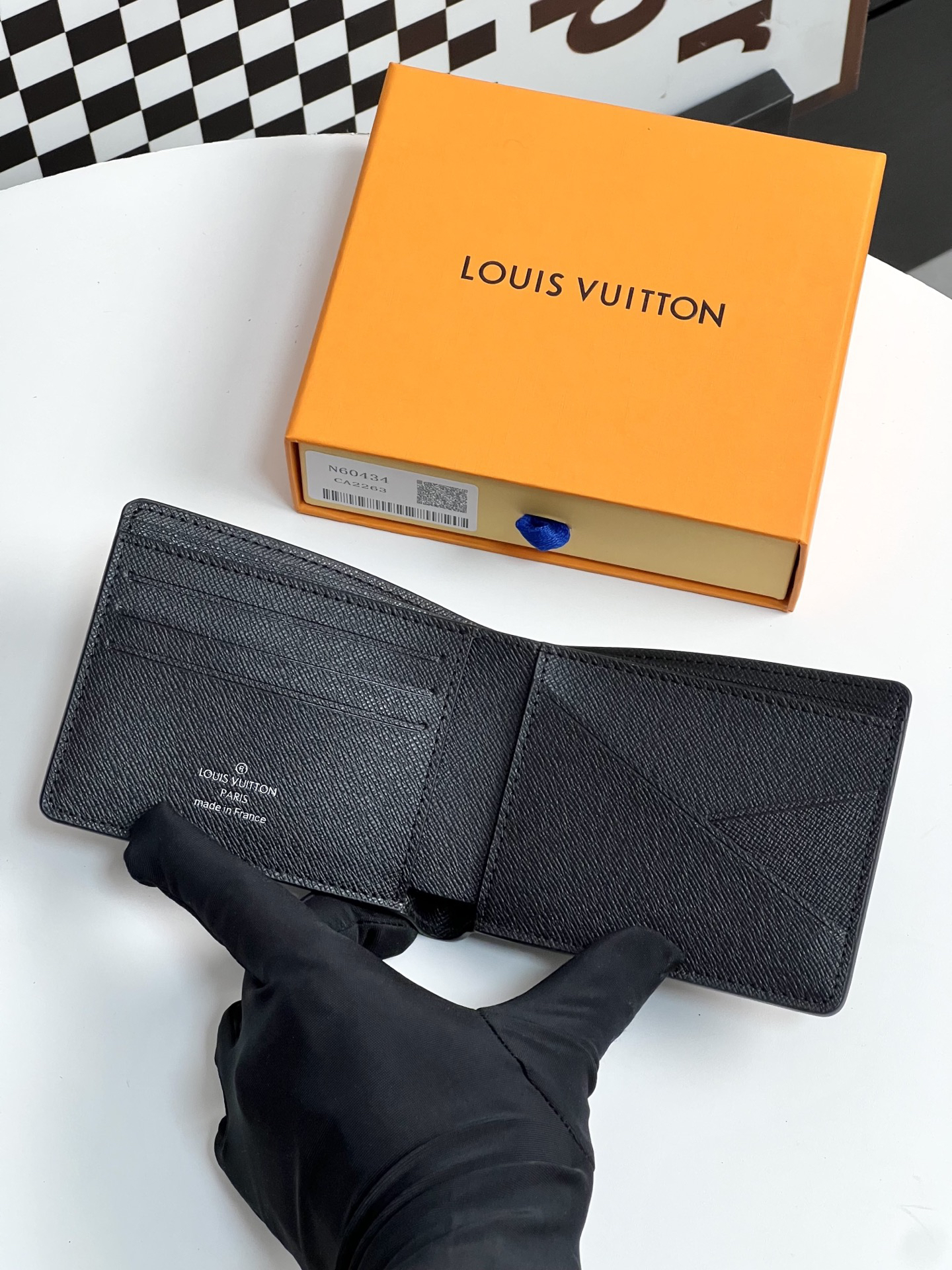 ルイ・ヴィトン「Louis Vuitton」レザーポケットウォレット