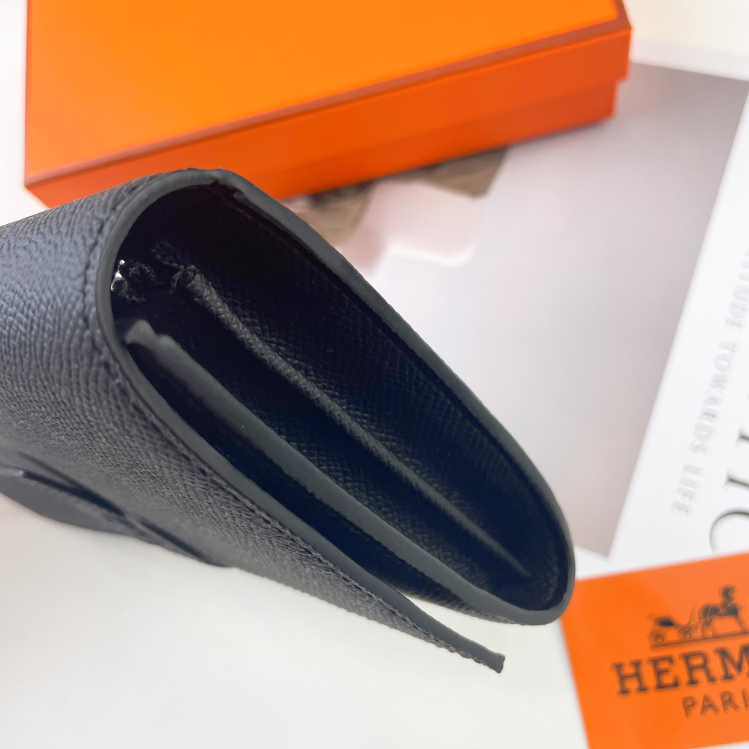 エルメス「Hermès」レザーポケットウォレット