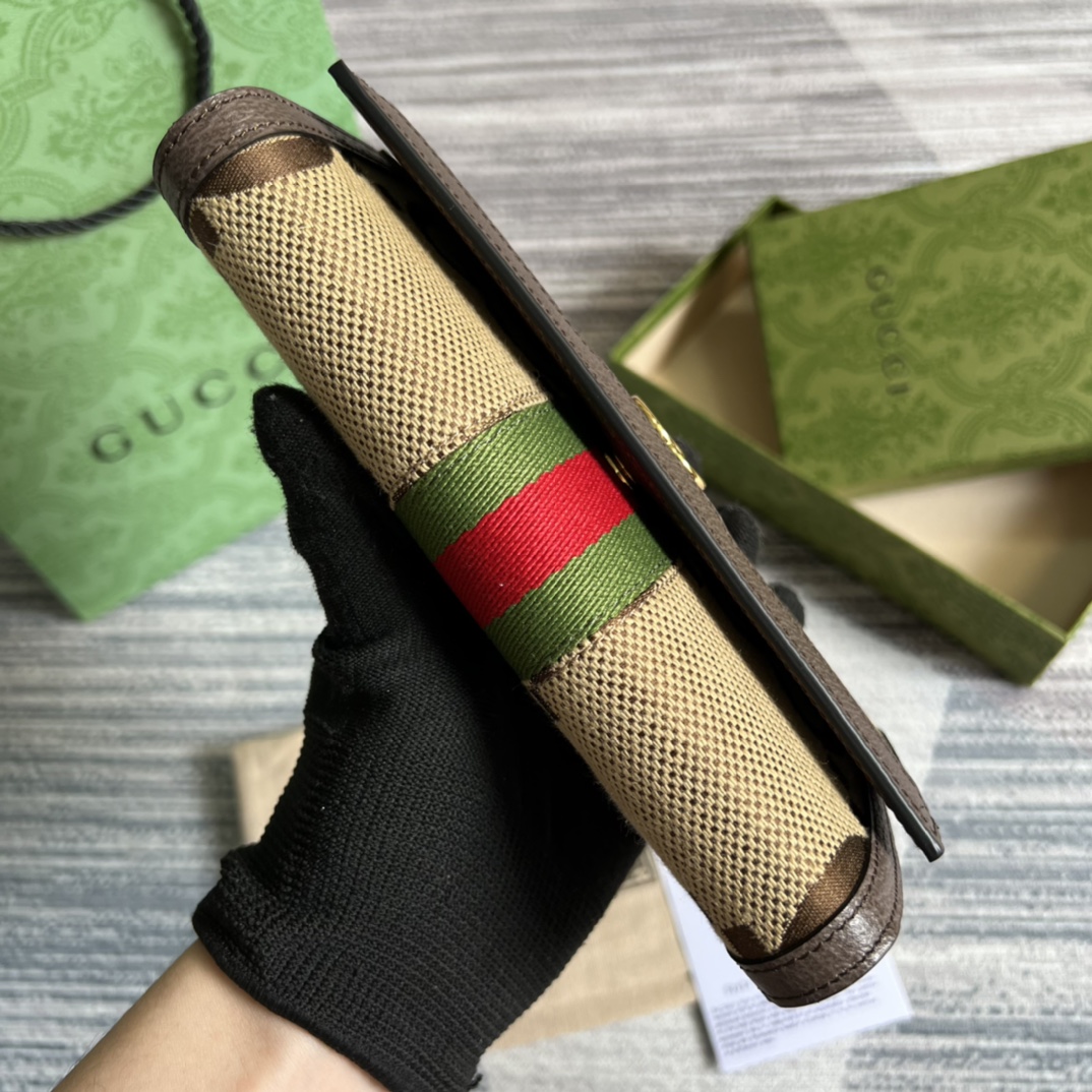 GUCCI グッチ オフィディア コレクション 523153 クラシックキャンバス レディース長財布