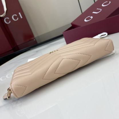 [Copy]GUCCI マーモント シリーズ 837758 V 字カーフスキン レディース ウォレット