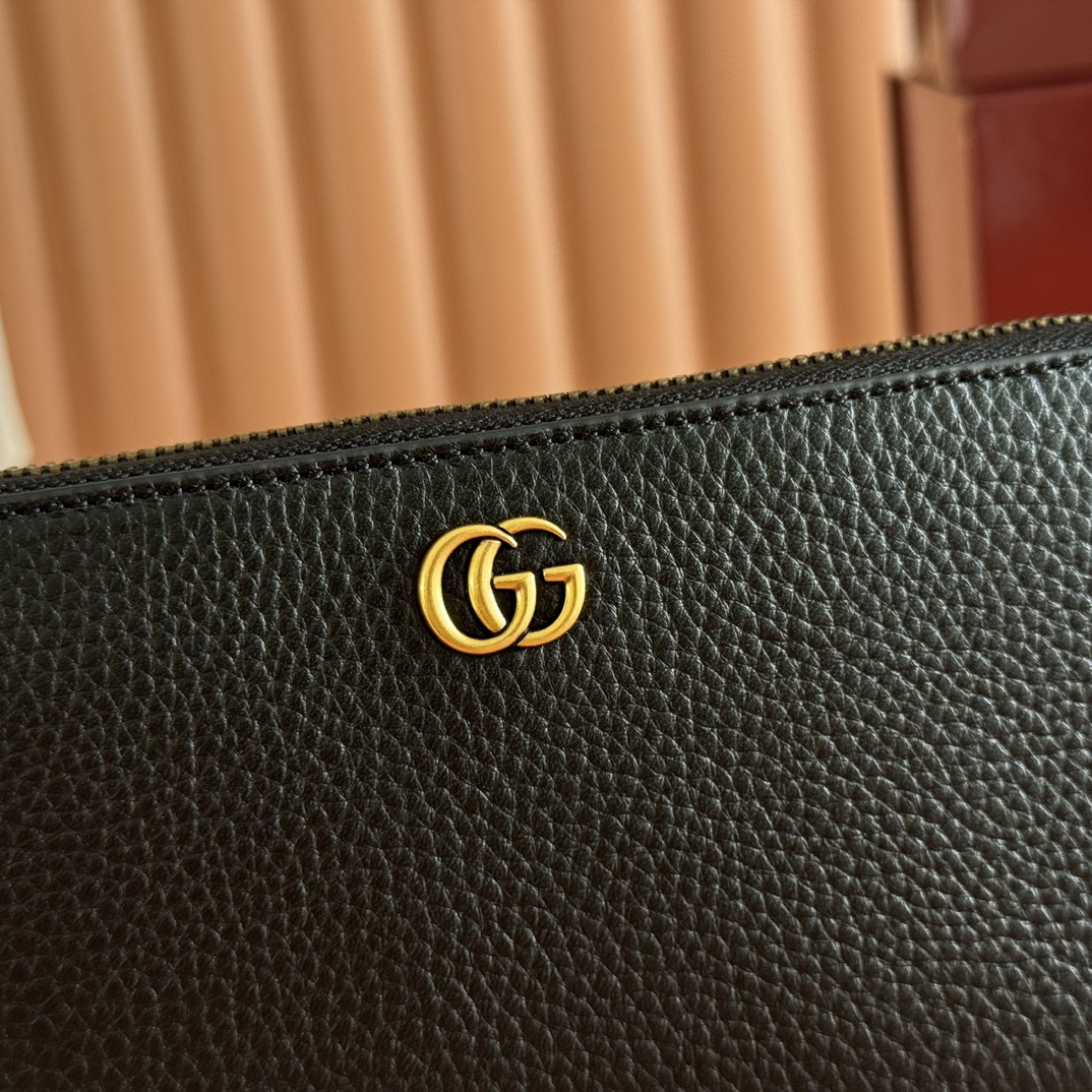 GUCCI マーモント 739499 クラシック ロングウォレット ブラック