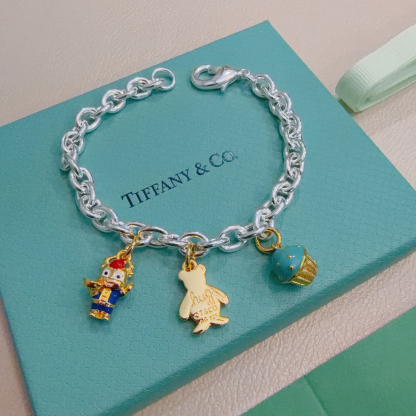 ティファニー TIFFANY & Co. シルバー スター同着 カップル ブレスレット 代金引換可